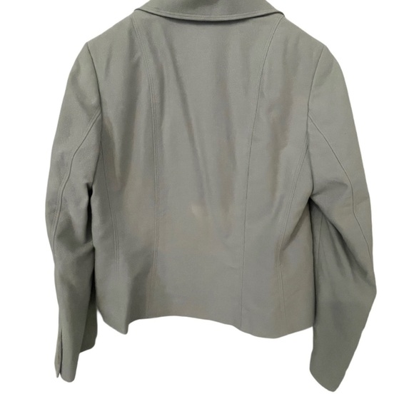 Ann Taylor NEW Gray Cotton Blazer Jacket Size 10 Petite NWT Vintage Business - Picture 2 of 7